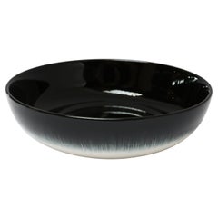 Ann Demeulemeester for Serax Dé Small High Plate / Bowl in Off White / Black