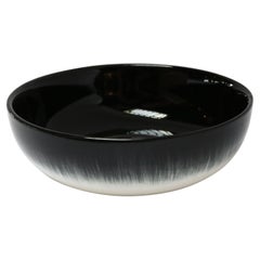 Ann Demeulemeester for Serax Dé X-Small High Plate / Bowl in Off White / Black