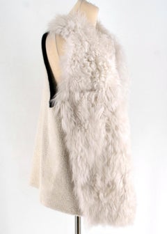 Ann Demeulemeester Fur Leather Sleeveless Reversible Jacket 40