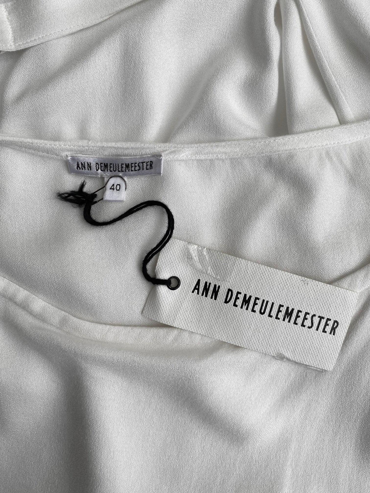 ANN DEMEULEMEESTER fw2015 BY SÉBASTIEN MEUNIER WHITE TANK TOP 1