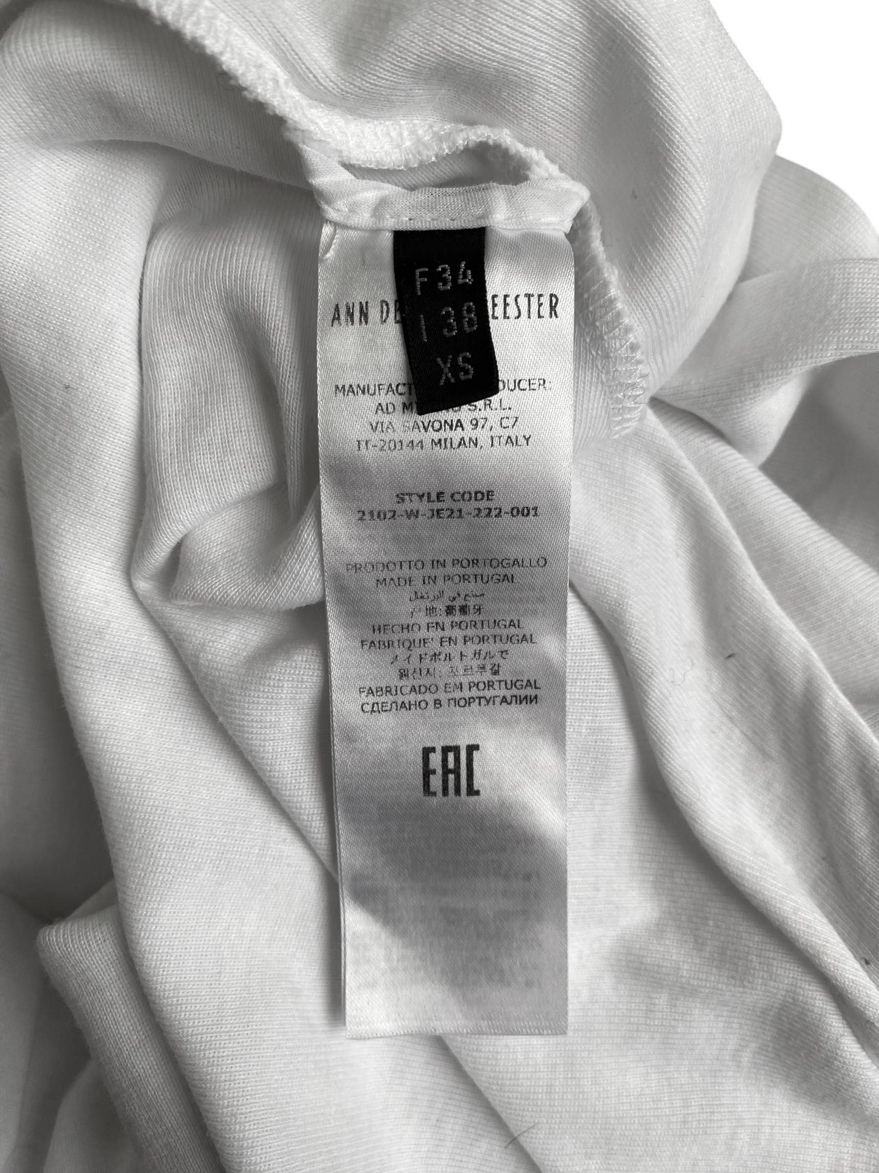 ANN DEMEULEMEESTER Fw2021 WHITE BACKLESS MAXI DRESS For Sale 6