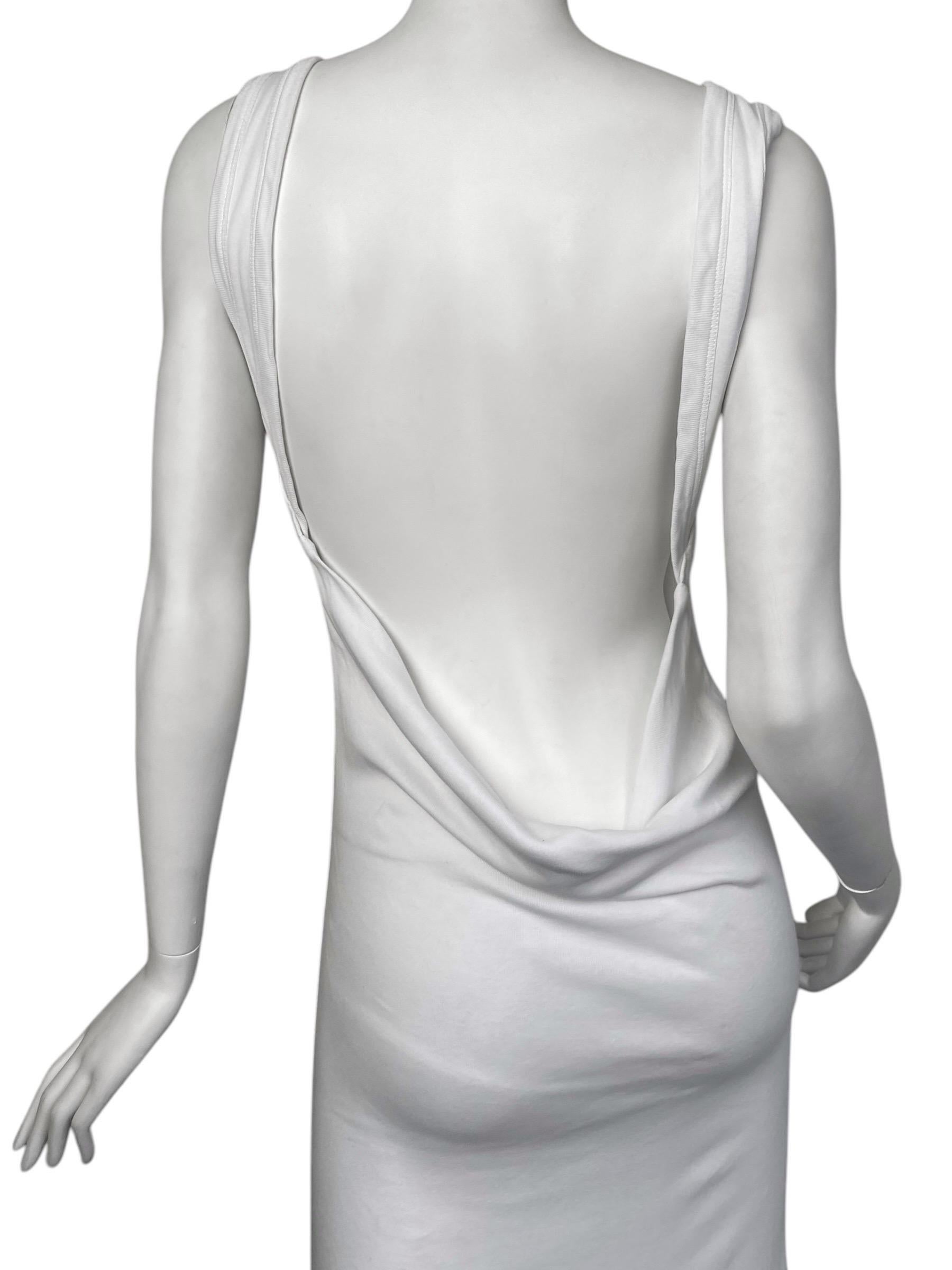 ANN DEMEULEMEESTER Fw2021 WHITE BACKLESS MAXI DRESS For Sale 1