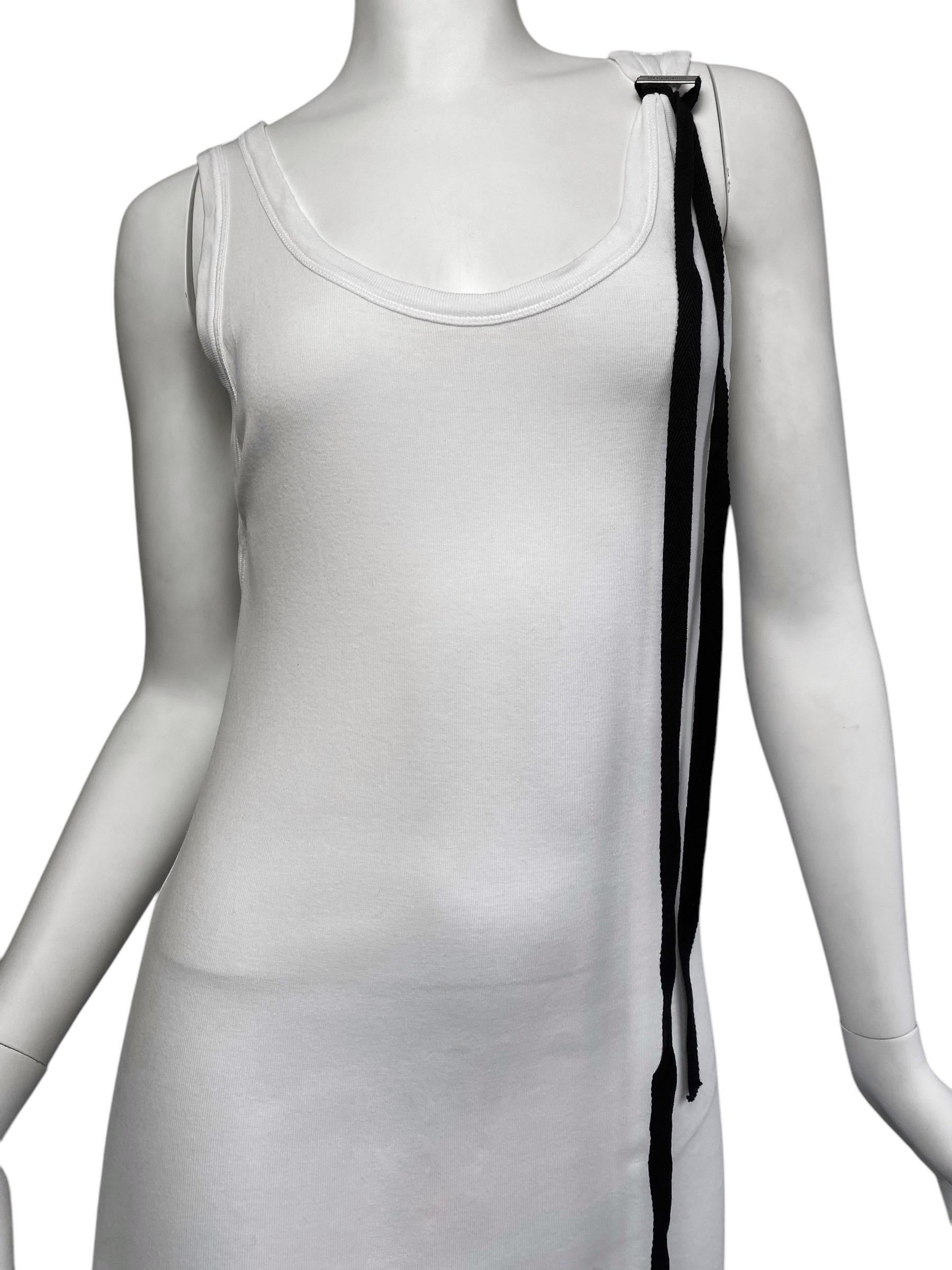 ANN DEMEULEMEESTER Fw2021 WHITE BACKLESS MAXI DRESS For Sale 3