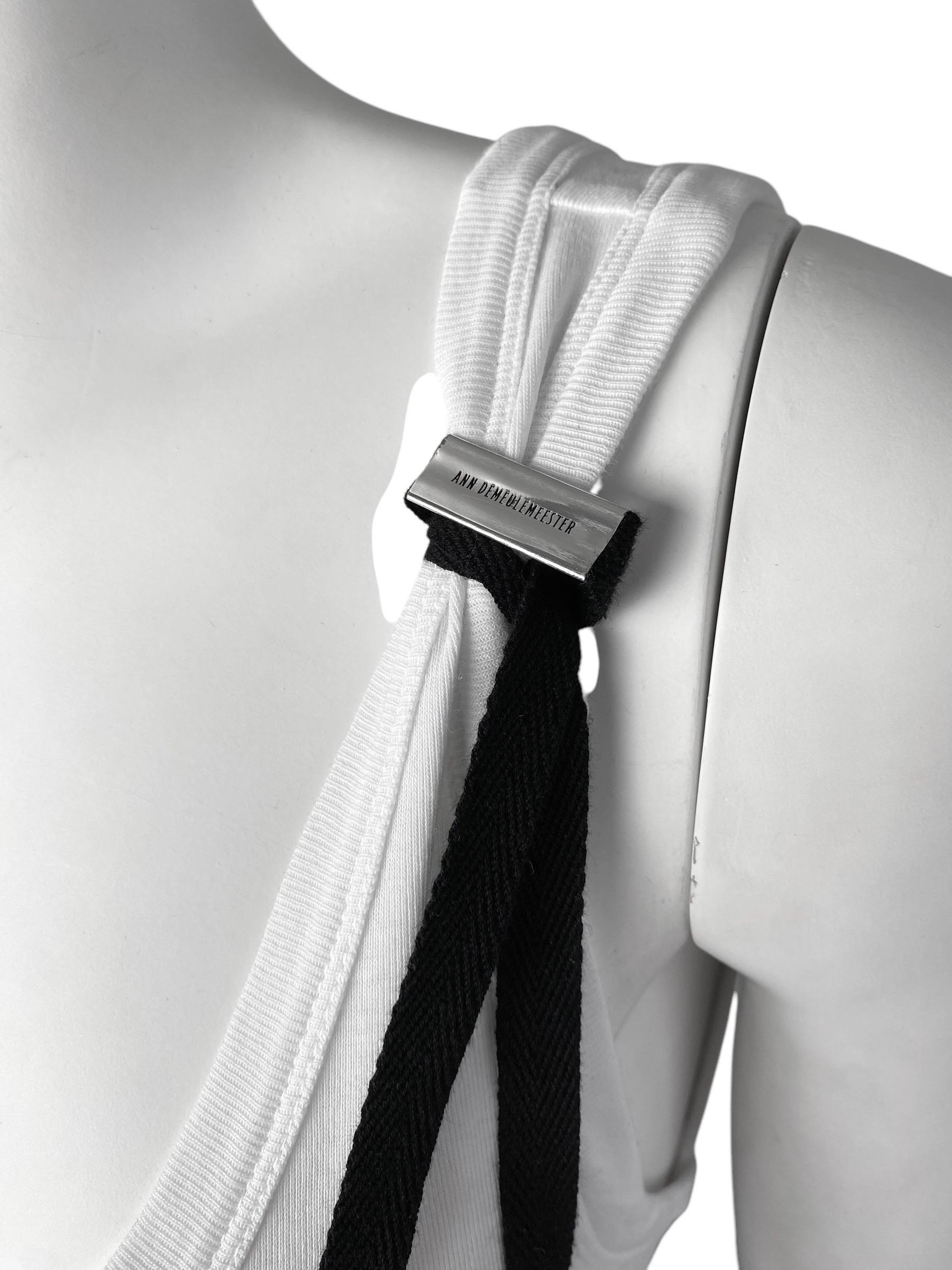 ANN DEMEULEMEESTER Fw2021 WHITE BACKLESS MAXI DRESS For Sale 4