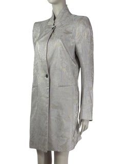 Ann Demeulemeester Grey Gold coat