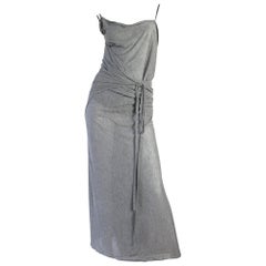 Ann Demeulemeester Grey Wrap Top and Skirt