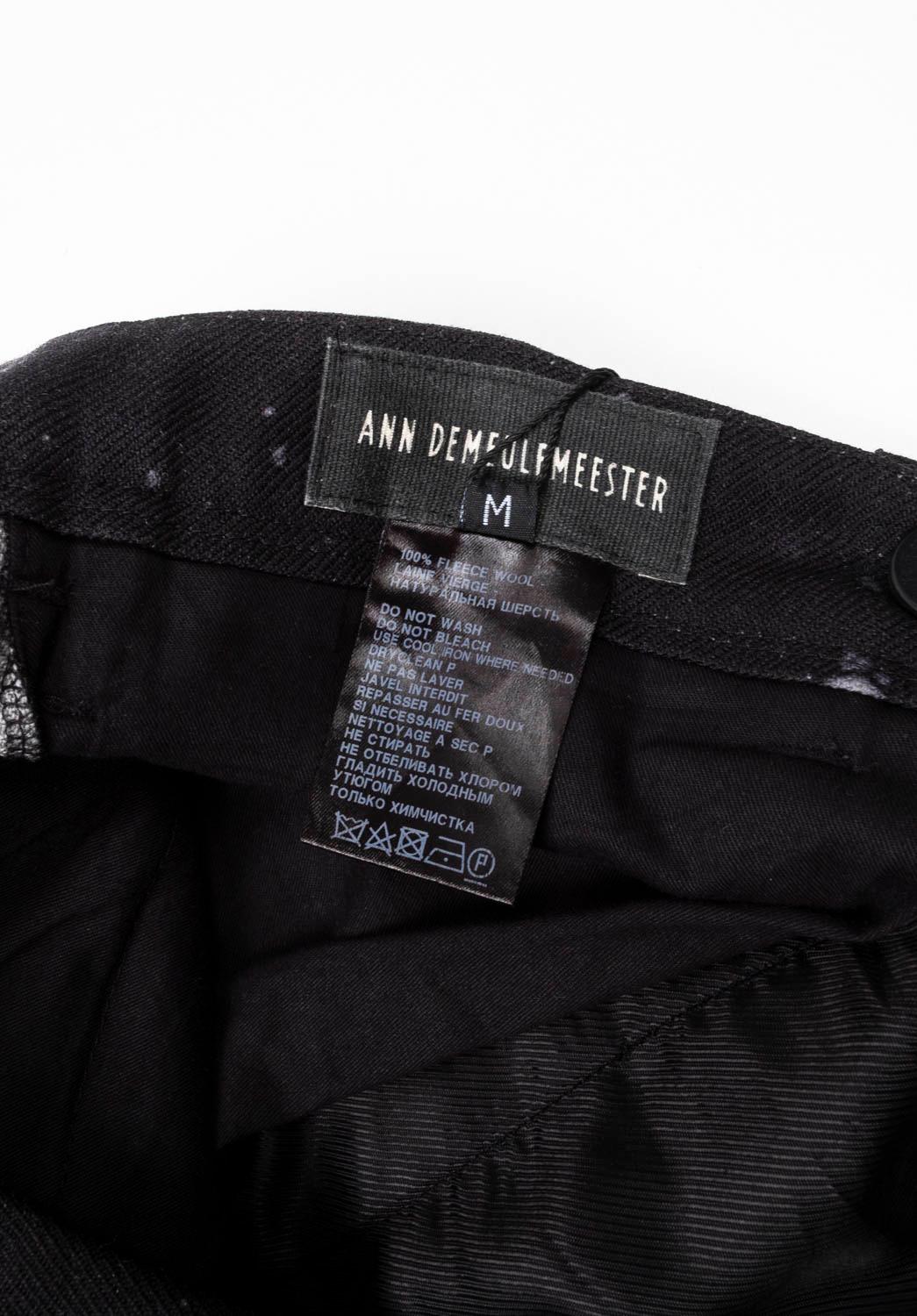 Ann Demeulemeester Men Suit Snow AW11 Runway jacket pants Size L For Sale 5