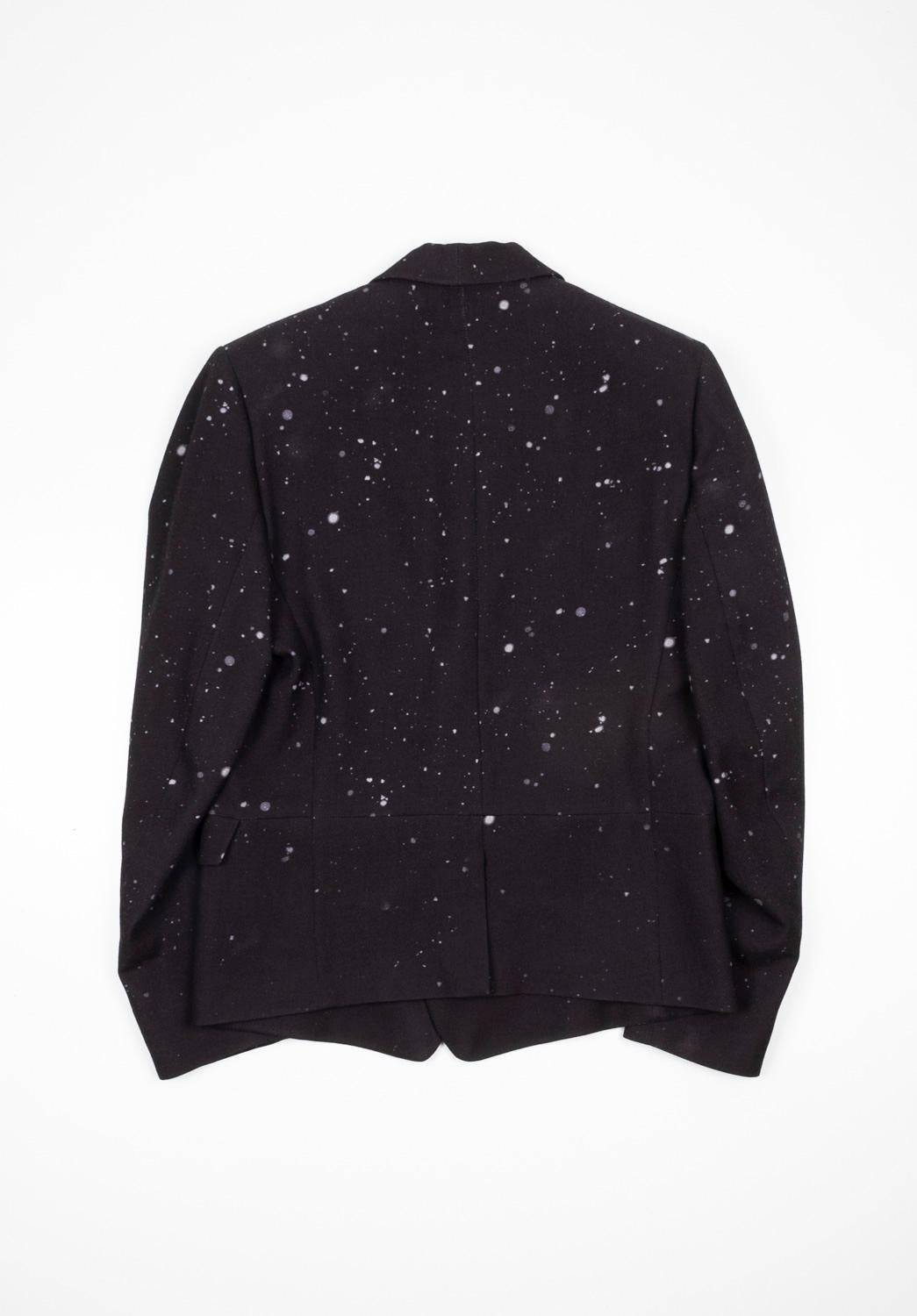 Ann Demeulemeester Men Suit Snow AW11 Runway jacket pants Size L In Excellent Condition For Sale In Kaunas, LT