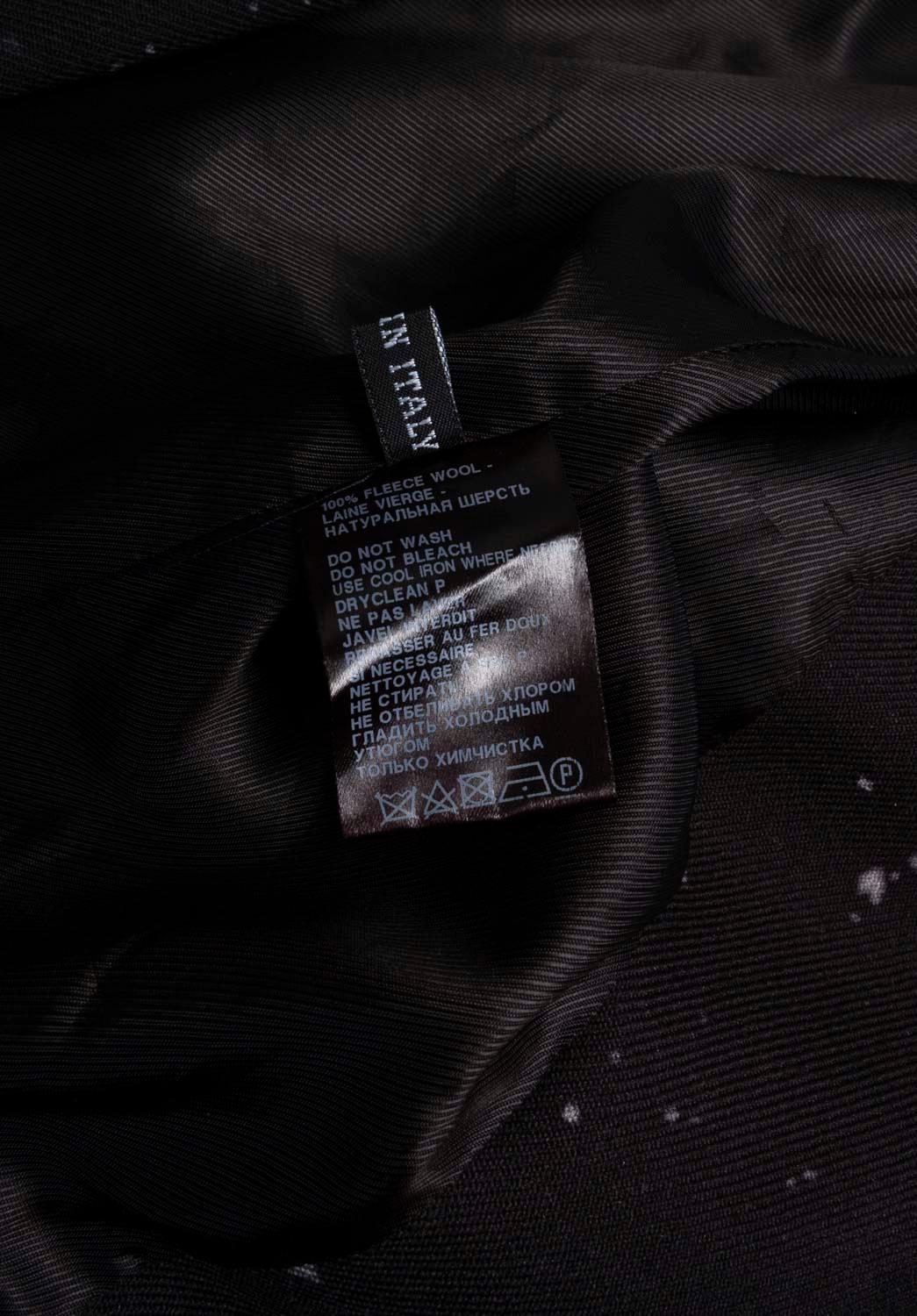 Ann Demeulemeester Men Suit Snow AW11 Runway jacket pants Size L For Sale 1