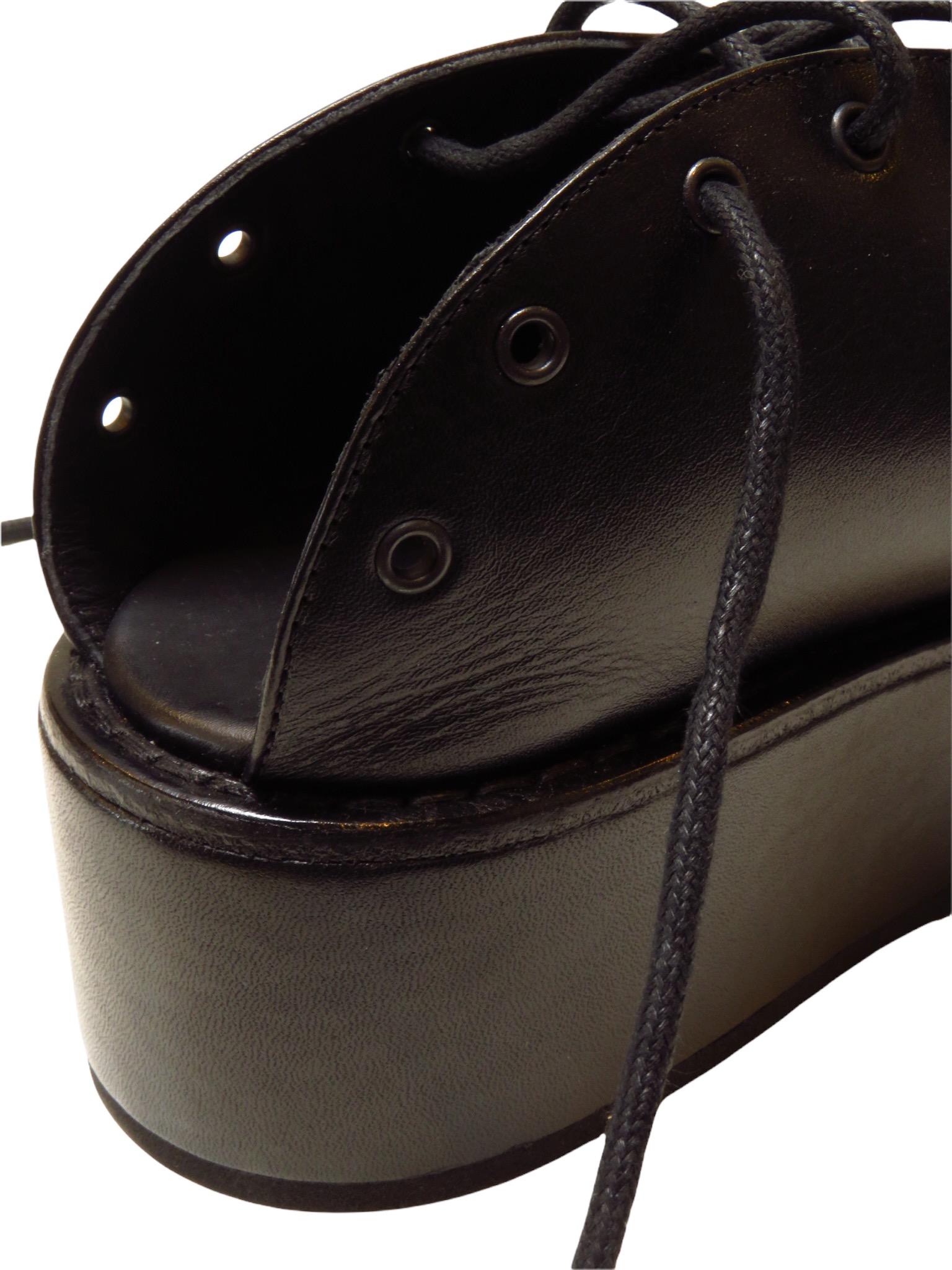Ann Demeulemeester Platform Lace Up Sandal 6