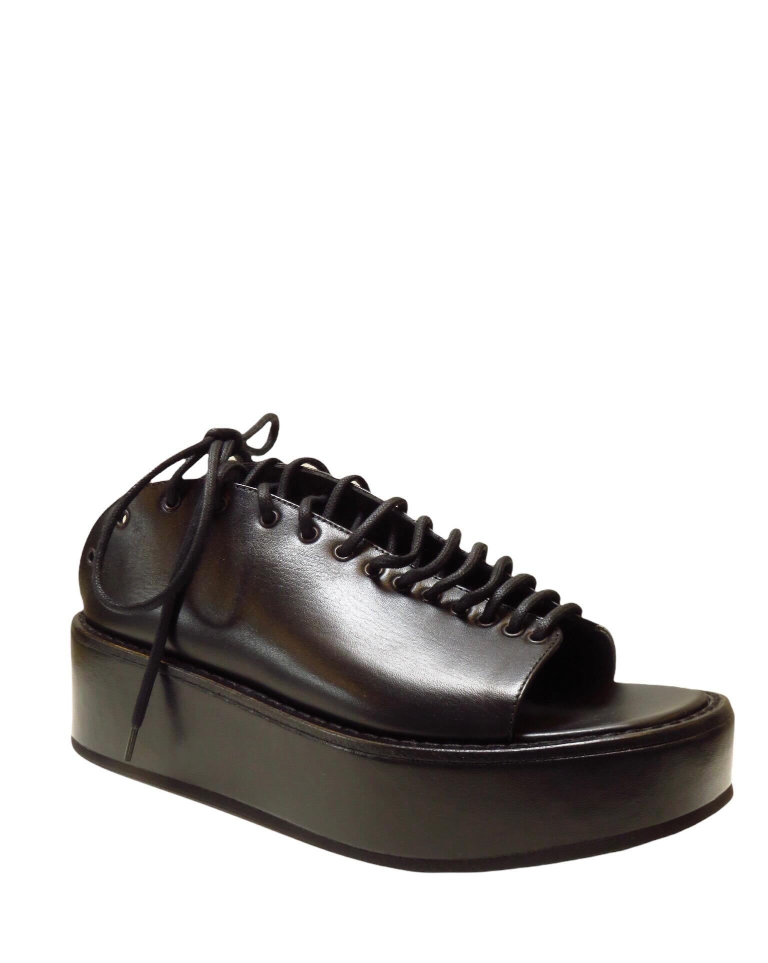 Ann Demeulemeester Platform Lace Up Sandal 1