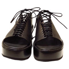 Ann Demeulemeester Platform Lace Up Sandal