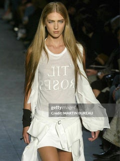 Ann Demeulemeester S/S 2004 Black "Til Roses" Tank Top