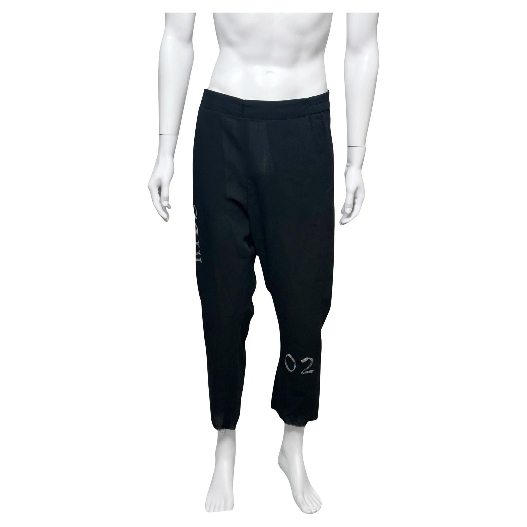 Ann Demeulemeester S/S 2018 Forever Kids Pantalon noir en vente