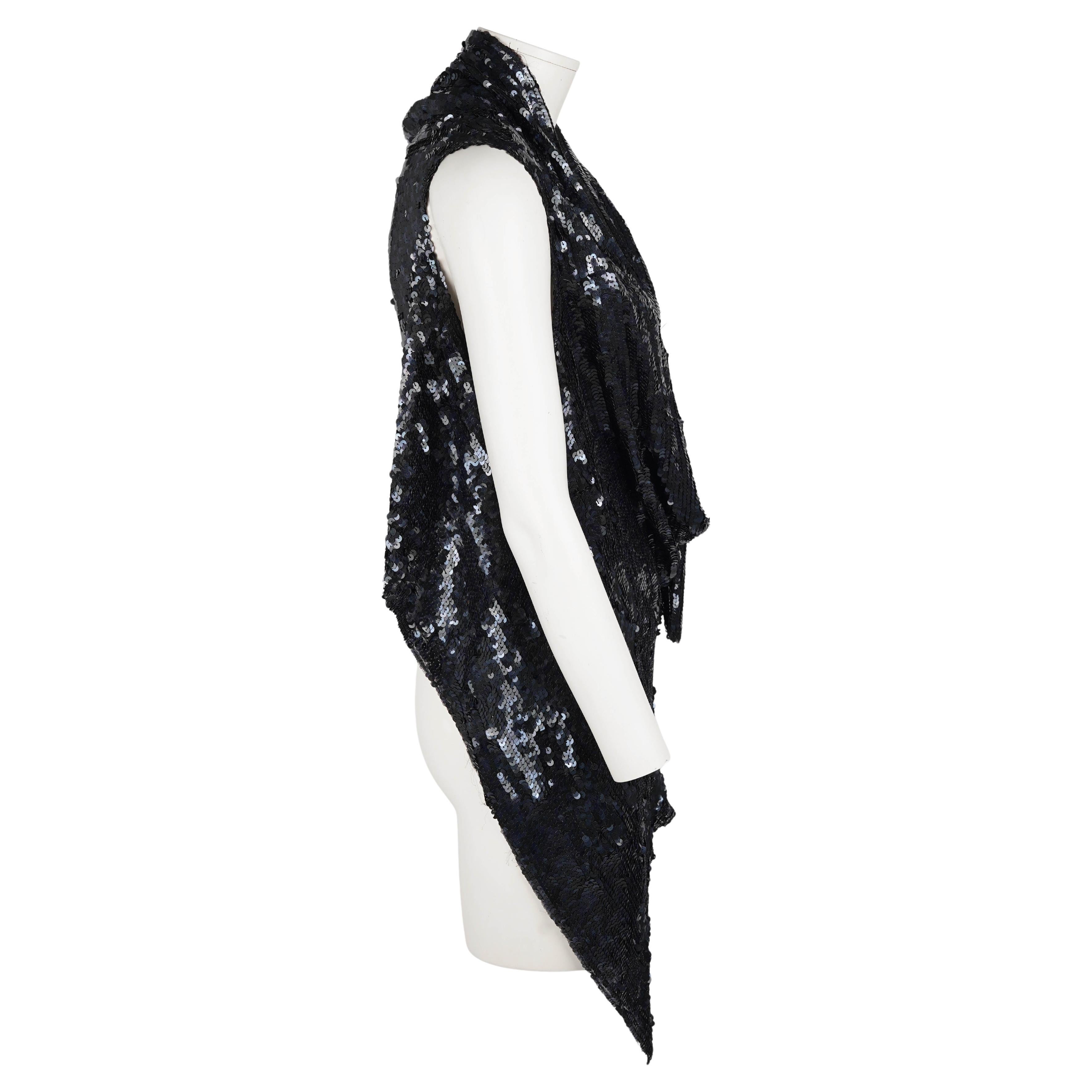 Ann Demeulemeester Pailletten-Laufsteg-Oberteil - Herbst/Winter 2000 Damen im Angebot