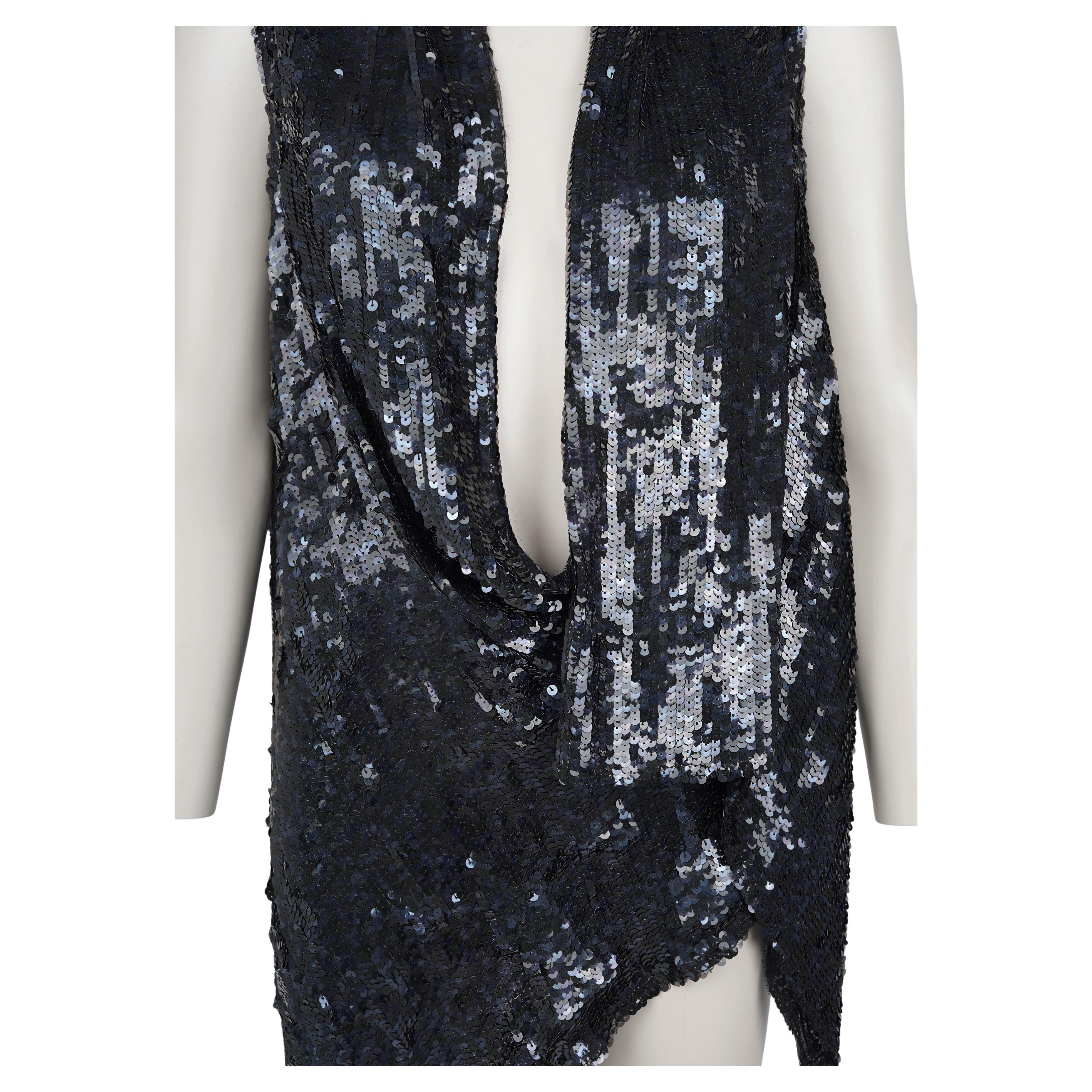 Ann Demeulemeester Pailletten-Laufsteg-Oberteil - Herbst/Winter 2000 im Angebot 1
