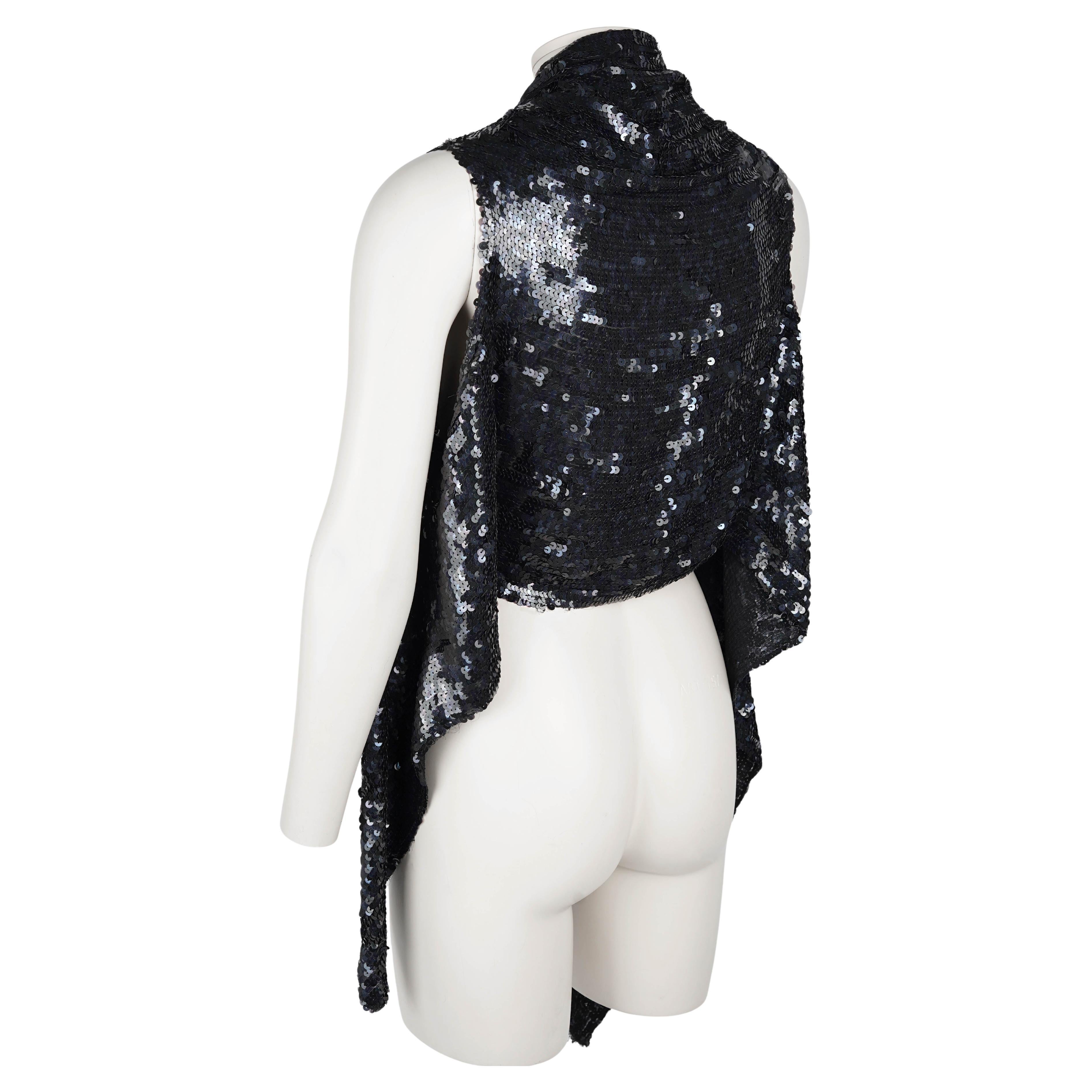 Ann Demeulemeester Pailletten-Laufsteg-Oberteil - Herbst/Winter 2000 im Angebot 2