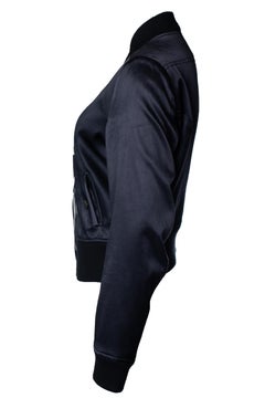 Ann Demeulemeester, shiny bomber jacket