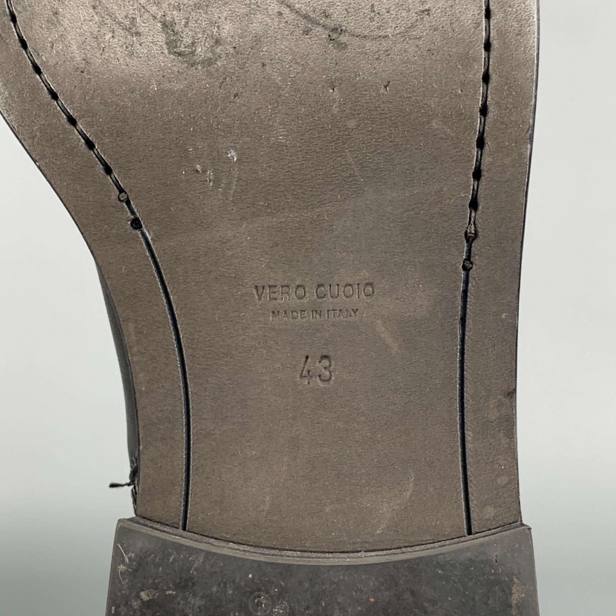 ANN DEMEULEMEESTER Size 10 Black Leather Side Zipper Boots 3