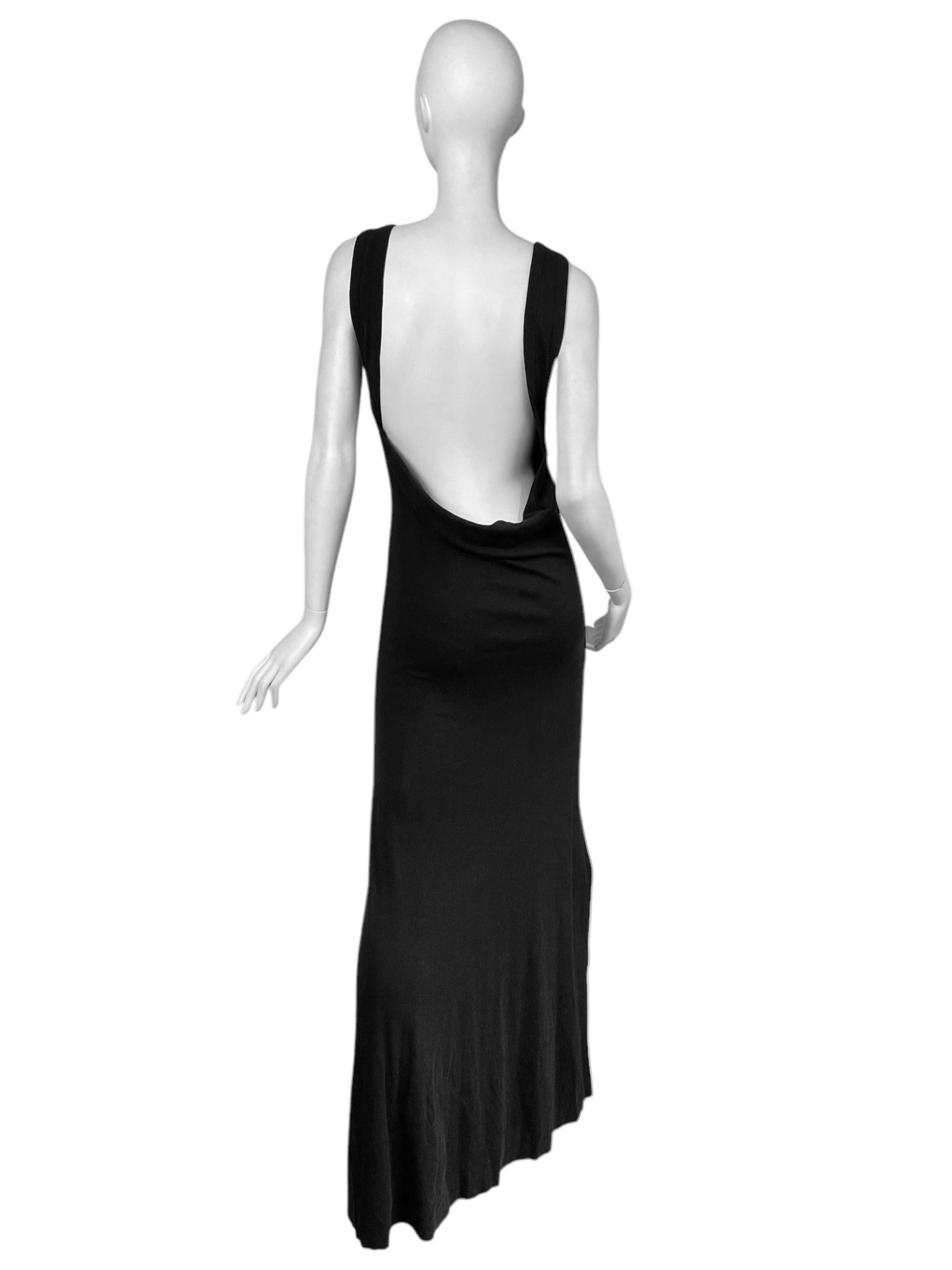 Black ANN DEMEULEMEESTER Ss2022 BLACK BACKLESS MAXI DRESS