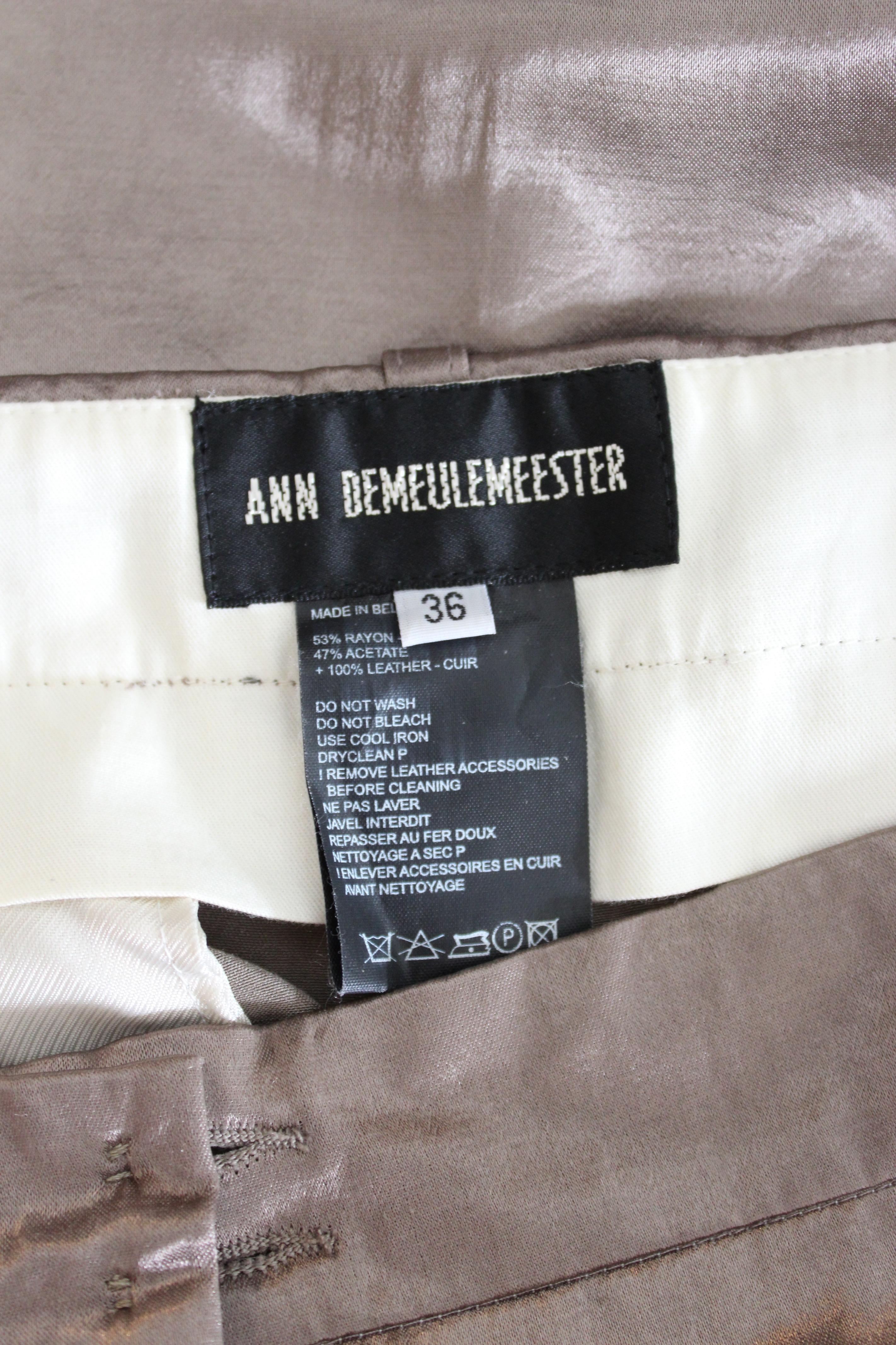 Ann Demeulemeester Taupe Palazzo Trousers 1