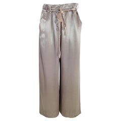 Retro Ann Demeulemeester Taupe Palazzo Trousers