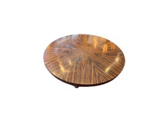Ann Getty Collection Regency Style Zebrawood Circular Dining Table, Modern