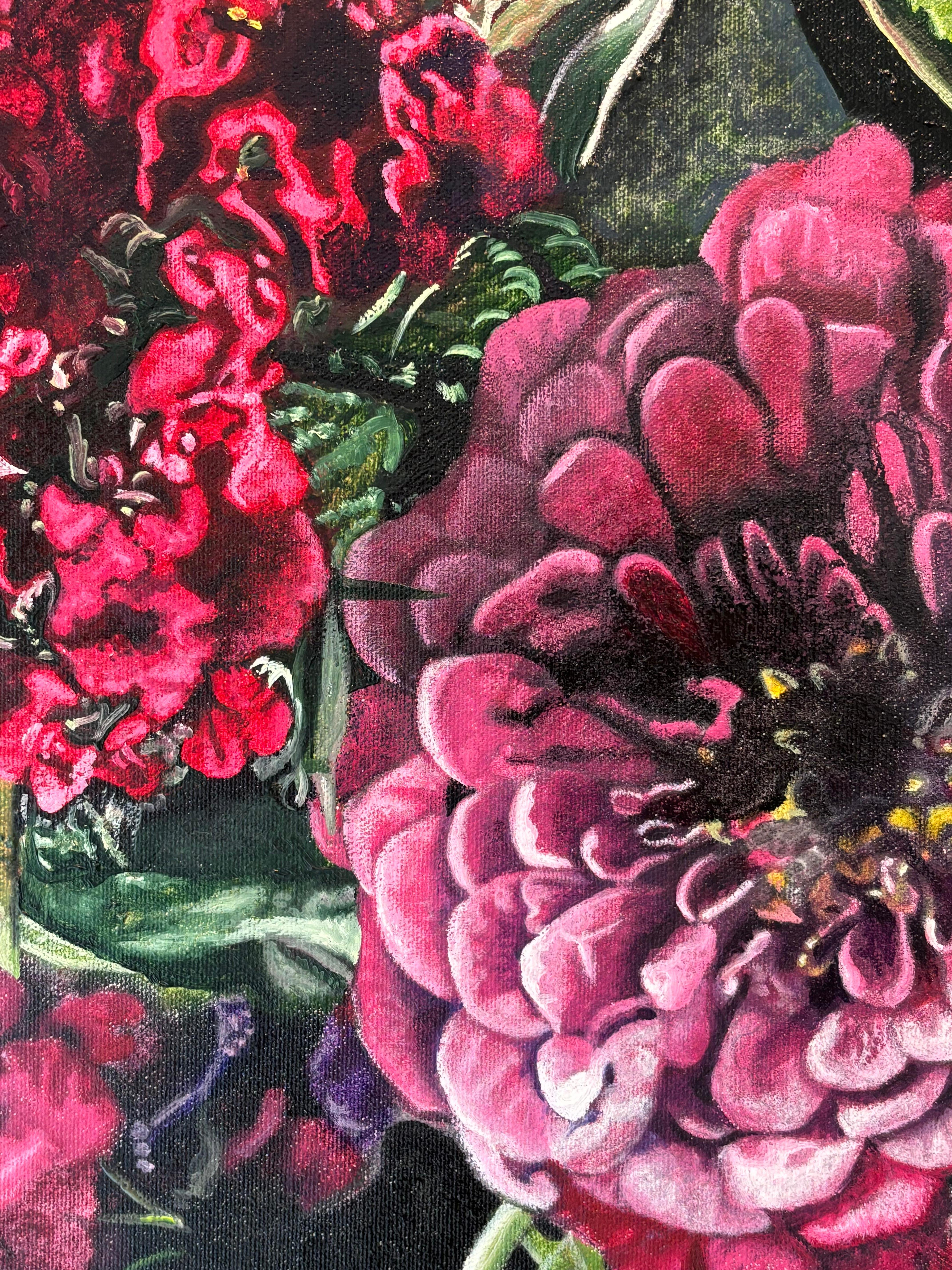 Perennes canadienses - pintura al óleo de realismo original en venta - arte contemporáneo en venta 1