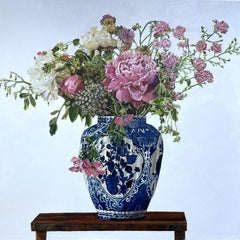 Vase of Spring Light, Original Contemporary Realism, Oil on Canvas Still Life