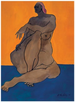 Untitled (Seated Nude) — Black Woman Artist