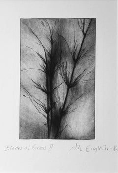 Blades of Grass II: Dry-Point Etching by Ann-Helen English