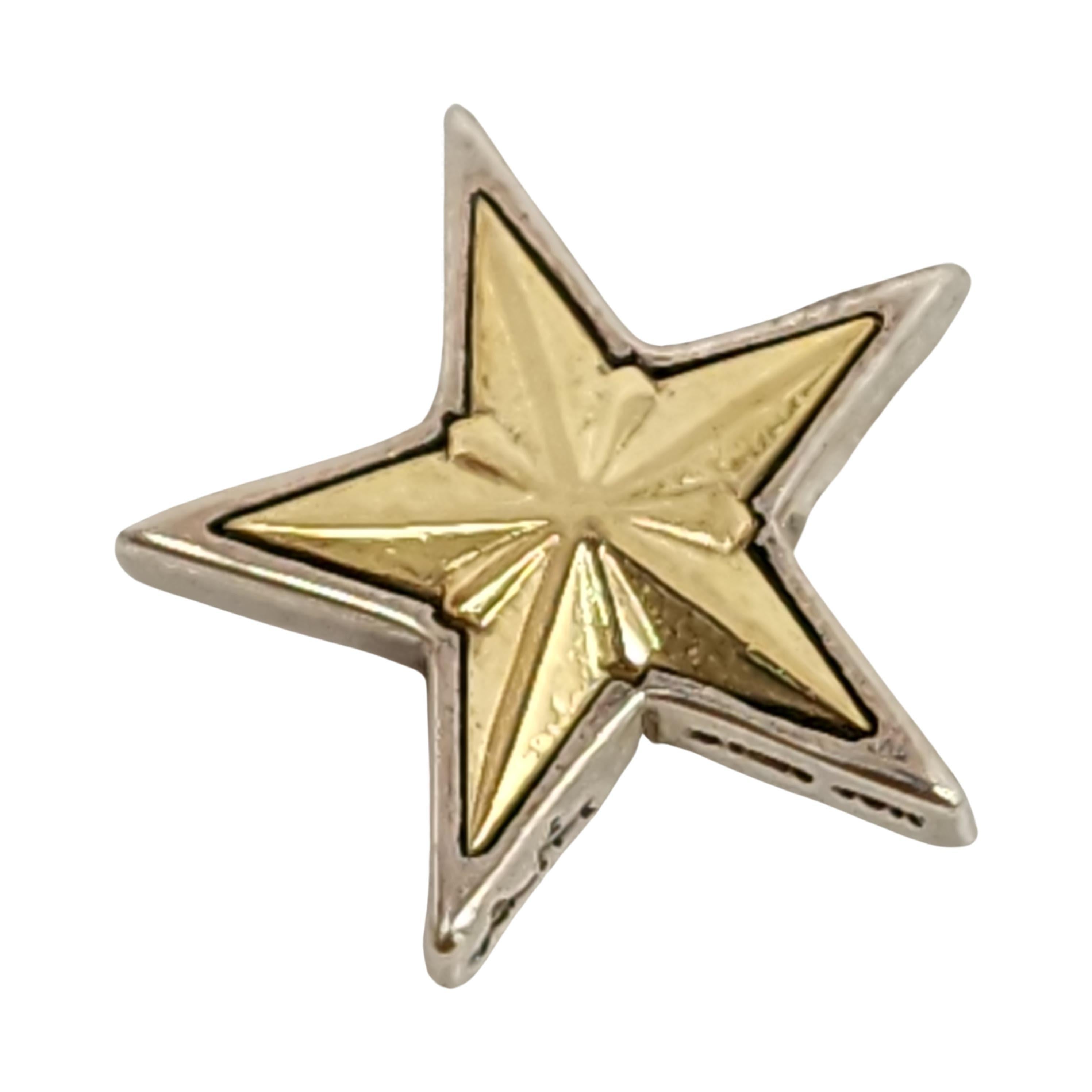Ann King Sterling Silver 18K Gold Accent Star Pendant #16714 1
