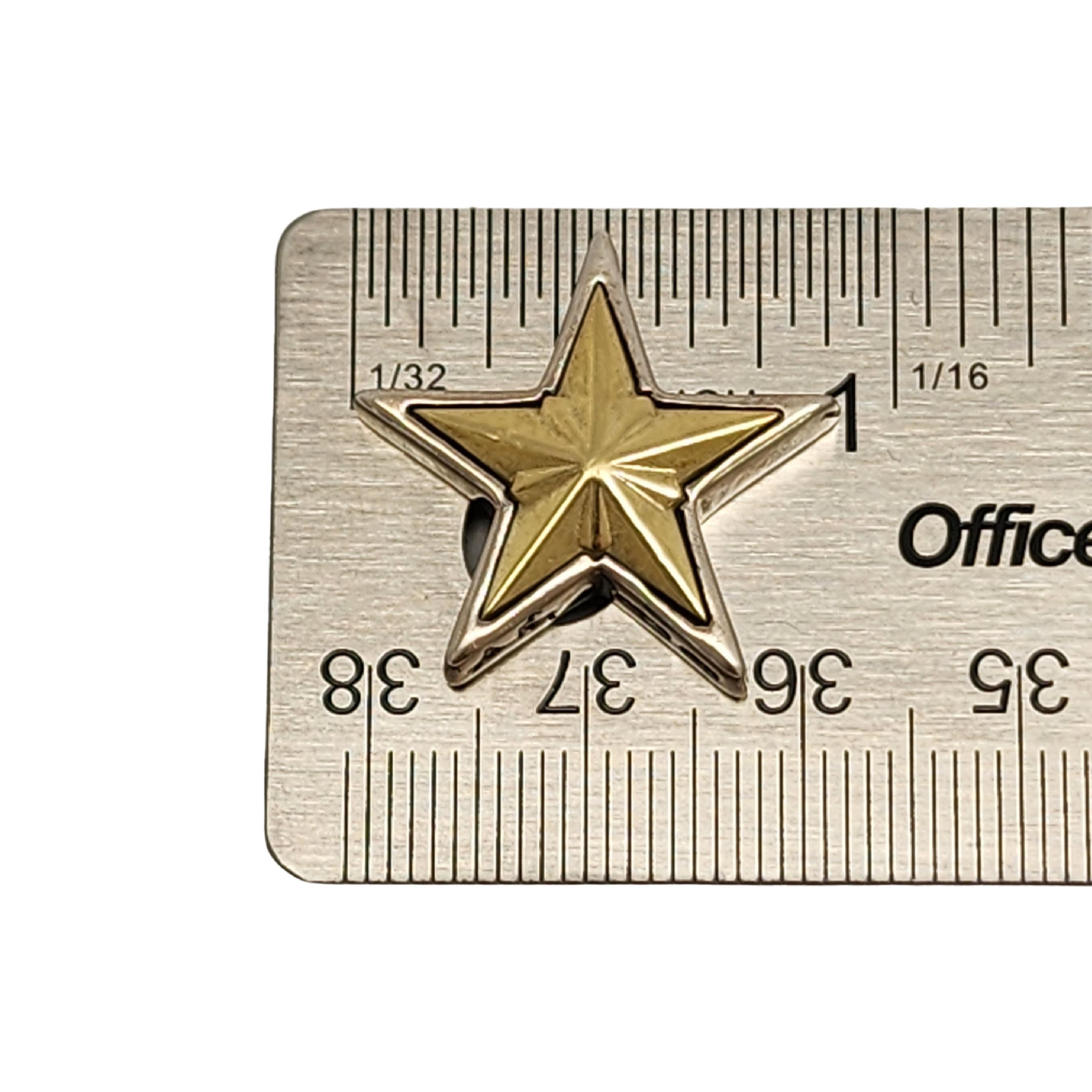 Ann King Sterling Silver 18K Gold Accent Star Pendant #16714 3