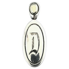 Ann King Sterling Silver 18K Letter "D" Pendant