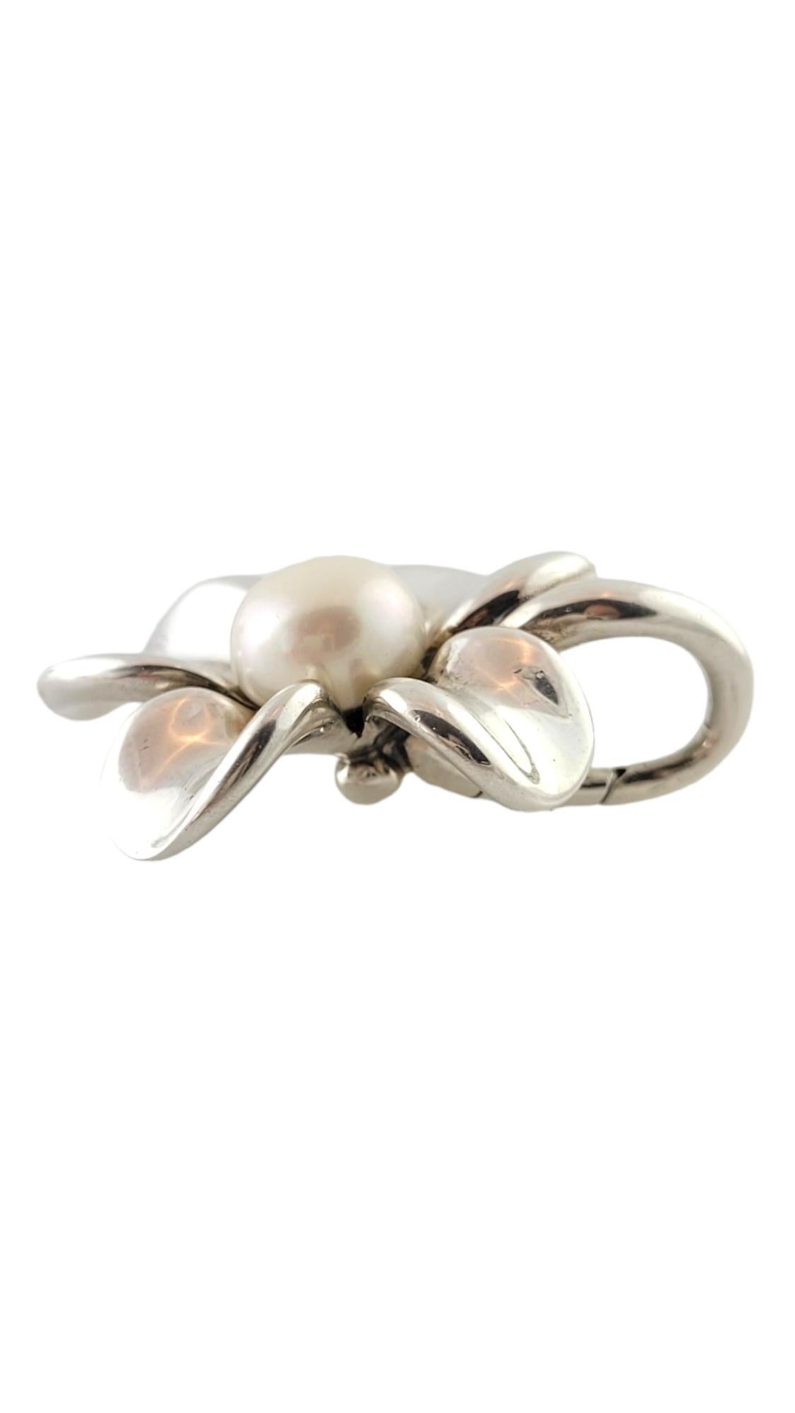 Ann King Sterling Silver Pearl Flower Ring & Pendant Set #17910 5