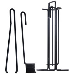 Ann Maes Modernist Fireplace Set for Mace-Line, 1977