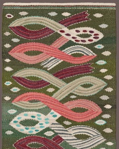 Tapisserie tissée à la main "Bandet" d'Anne-Marie Forsberg
