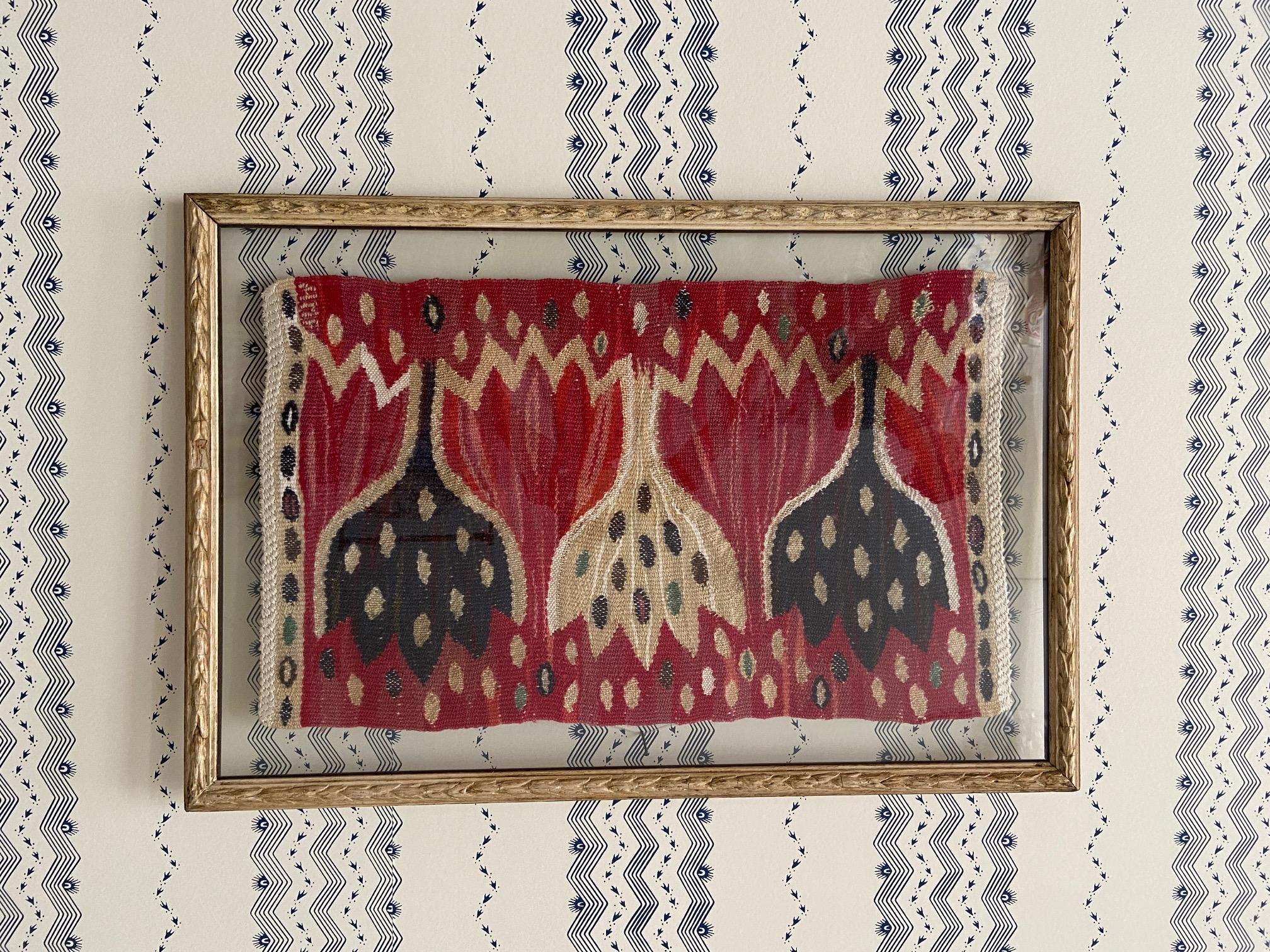 Ann-Mari Forsberg & Märta Måås-Fjetterström “Crocus, Red” Tapestry, Sweden 1945 In Good Condition In Copenhagen K, DK