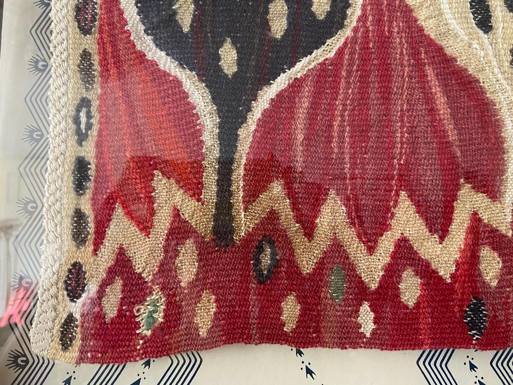 Mid-20th Century Ann-Mari Forsberg & Märta Måås-Fjetterström “Crocus, Red” Tapestry, Sweden 1945