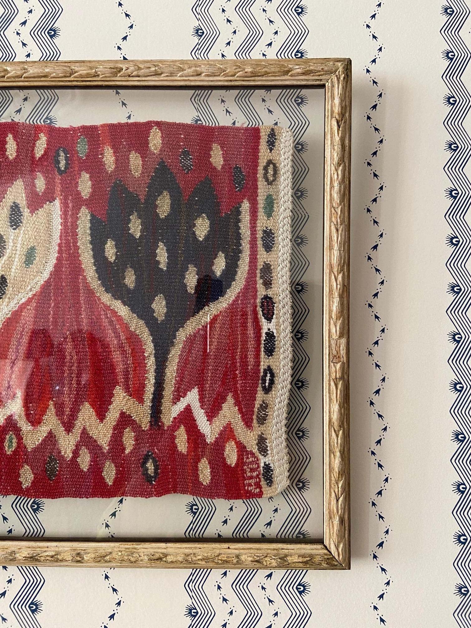 Ann-Mari Forsberg & Märta Måås-Fjetterström “Crocus, Red” Tapestry, Sweden 1945 2