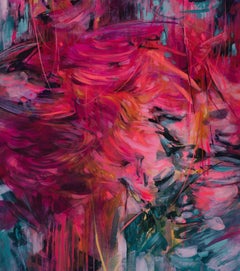 « A Stable Vortex  Peinture abstraite d'Ann Marie Auricchio