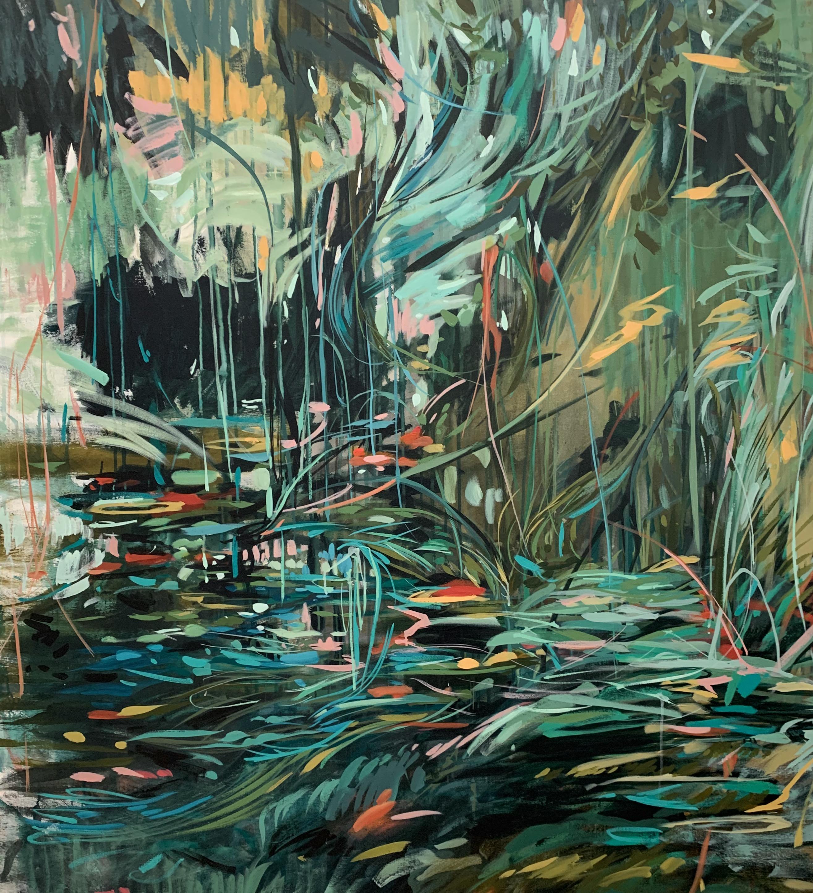 Ann Marie Auricchio Abstract Painting - Forest Bathing