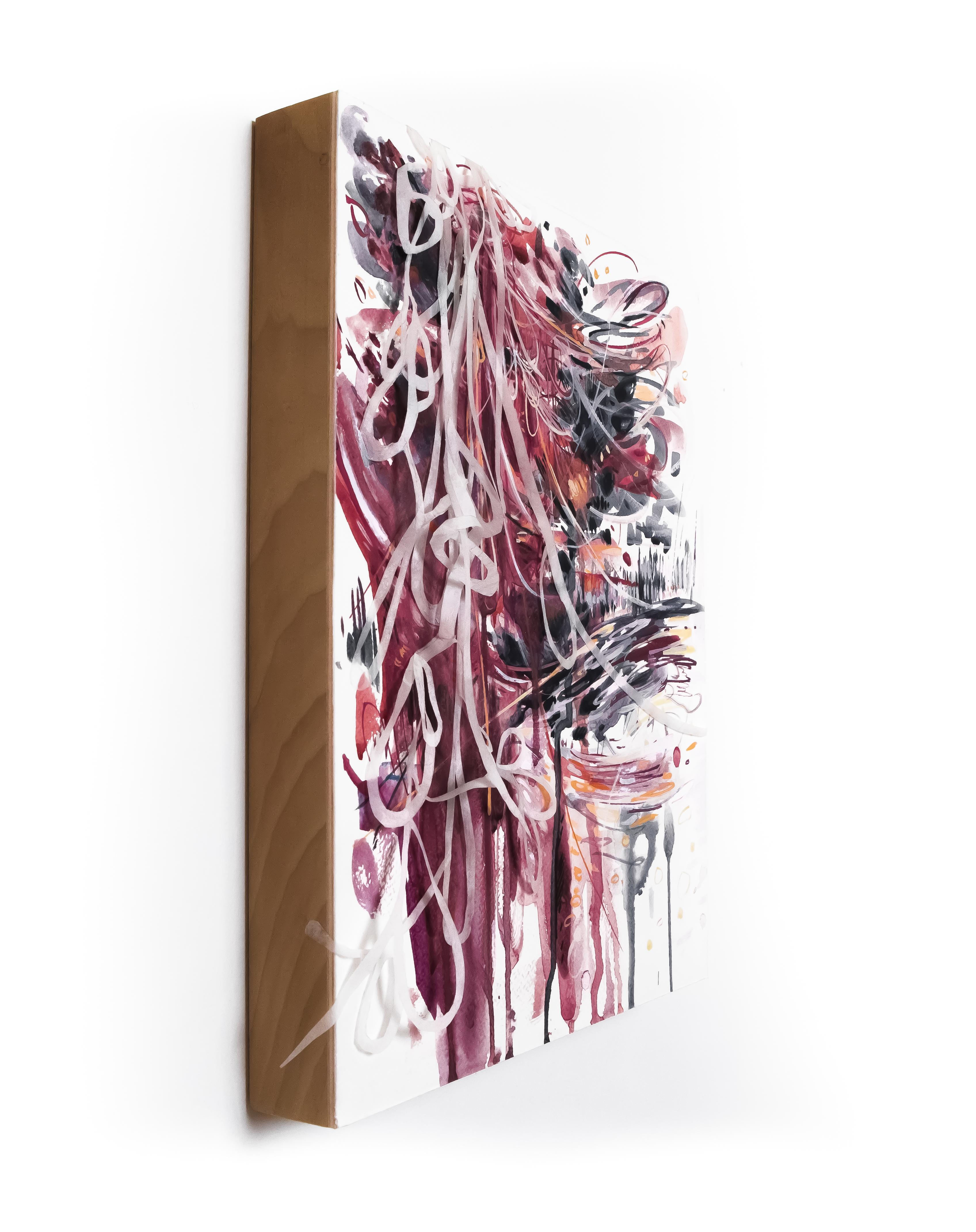 Navigare tra tempeste e ombre #3 - Painting di Ann Marie Auricchio