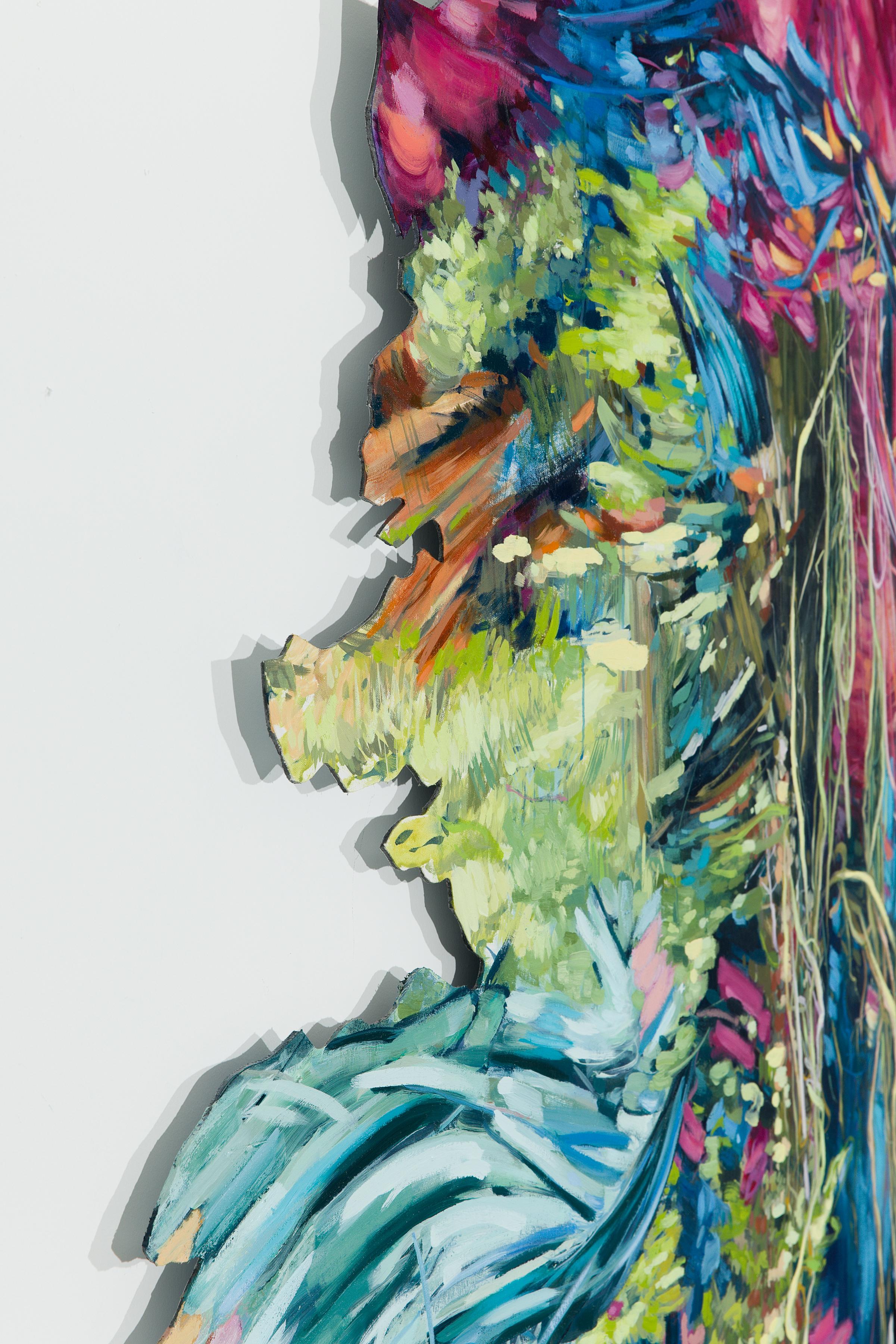 Start At The Roots, Release The Pressure Valve - Painting by Ann Marie Auricchio