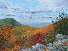 Bearfence Mountain, Original Impressionist Landscape Painting 