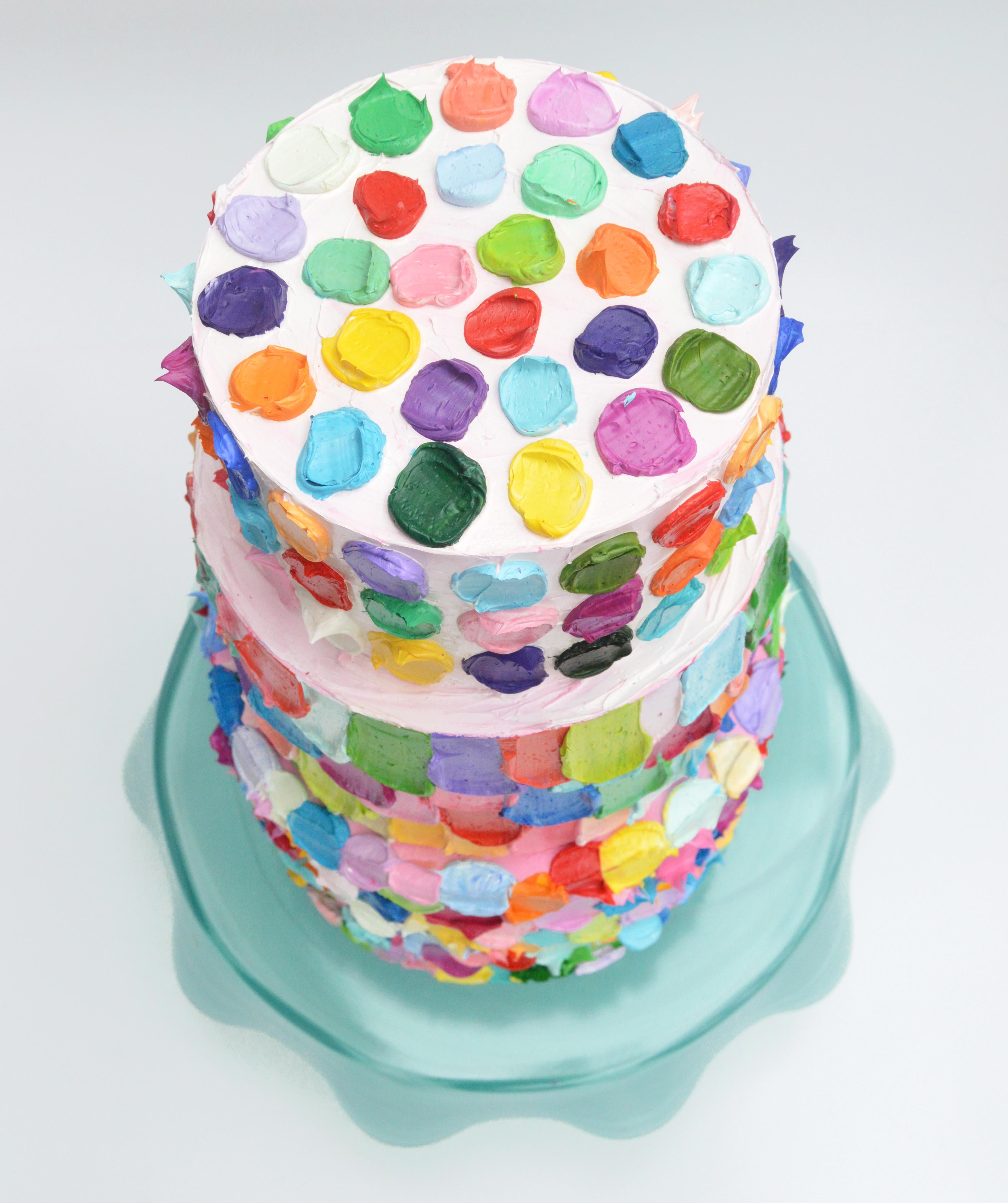 Triple Rainbow Cake, Pop Art Sculpture 
Original pop art style cake sculpture
7.25