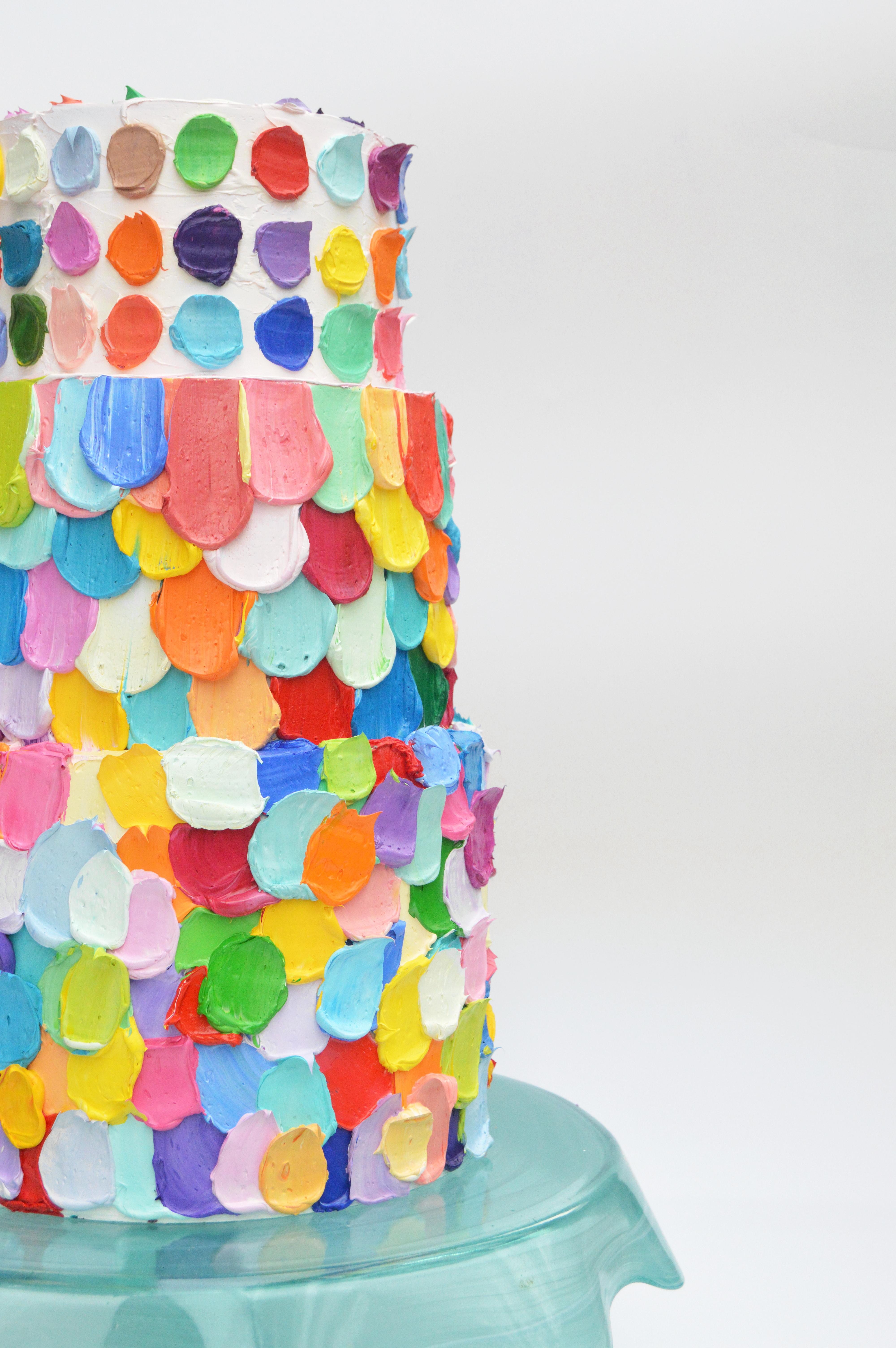 Triple Rainbow Cake, Pop Art Sculpture  For Sale 1