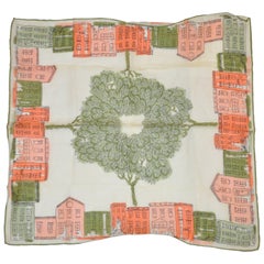 Ann McCann "Local Neighborhood" Swiss Cotton Handkerchief