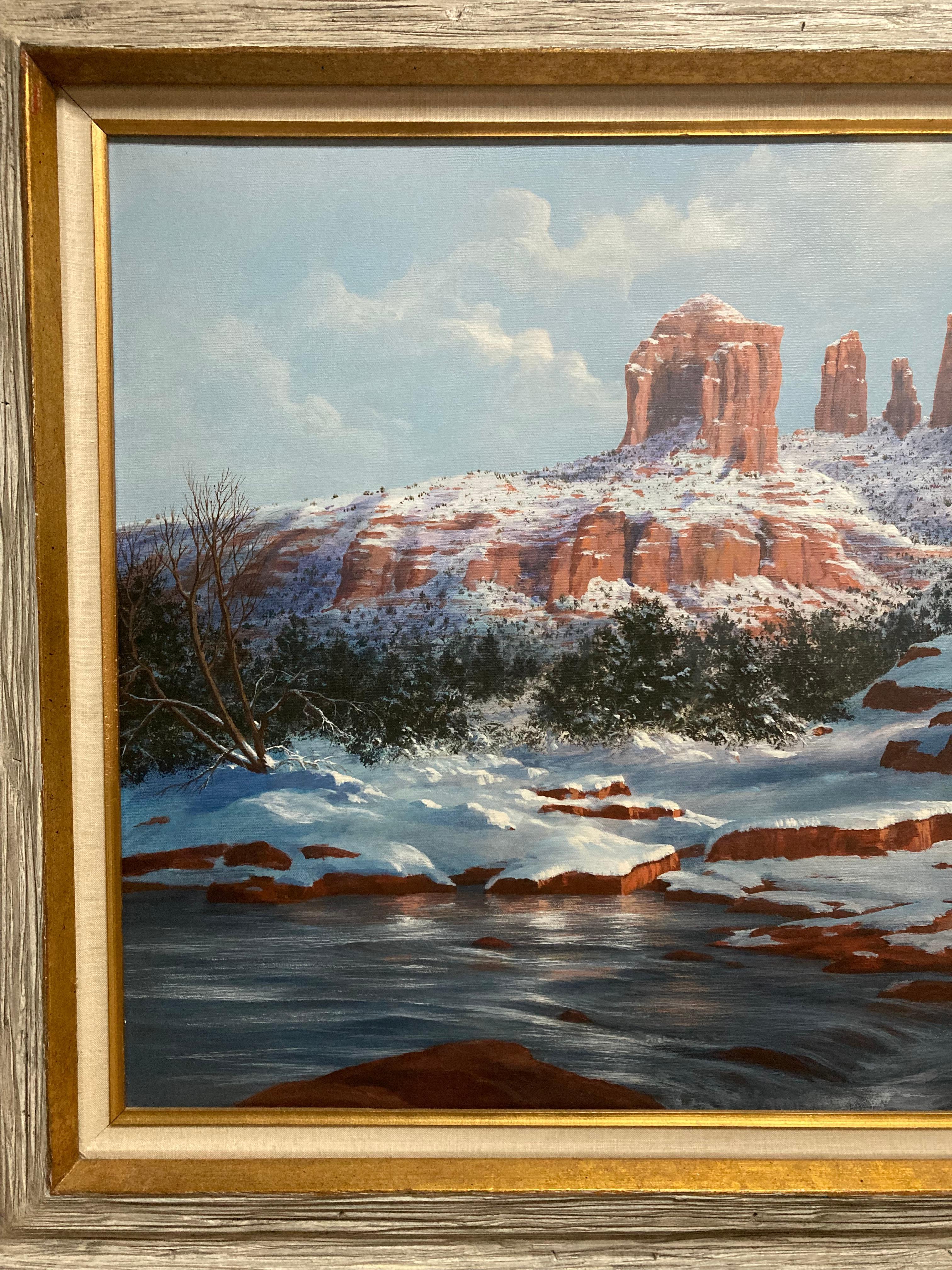 Original Oil on canvas
In excellent condition
Frame measures 44x33x1
Painting itself 36x24
