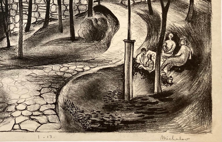 A View of the Park - Ashcan School Print by Ann Michalov